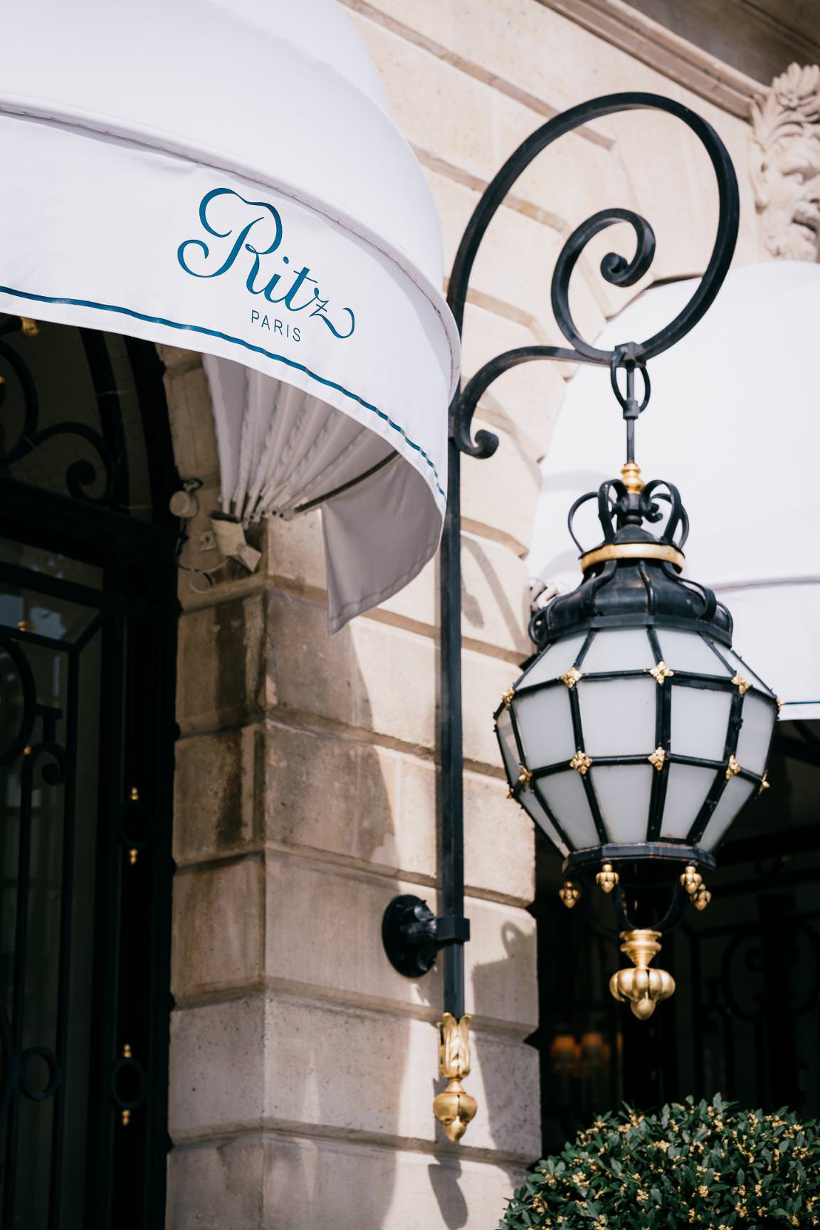 Elegant architectural detail at the Ritz Paris, captured as part of a luxury wedding celebration.